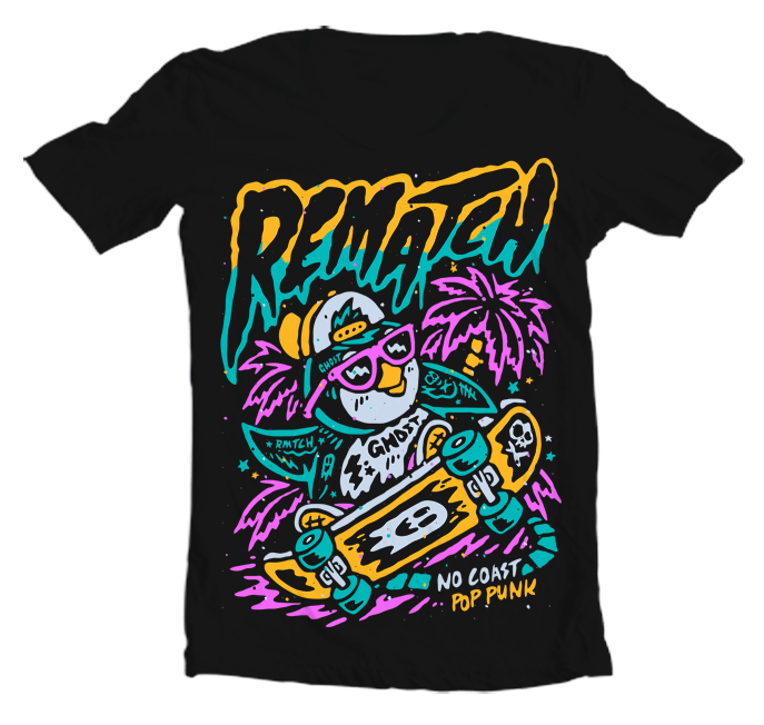 Skateboard Punk Rock Go Demon Or Go Home Skate T-Shirt - Design